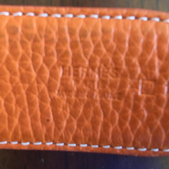 Hermes 18k H belt buckle & Reversible black/red le main image 4